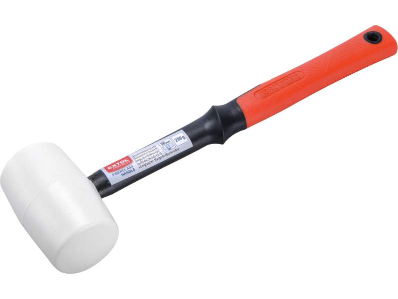 Extol Premium Kladivo gumené biele sklolaminátová násada