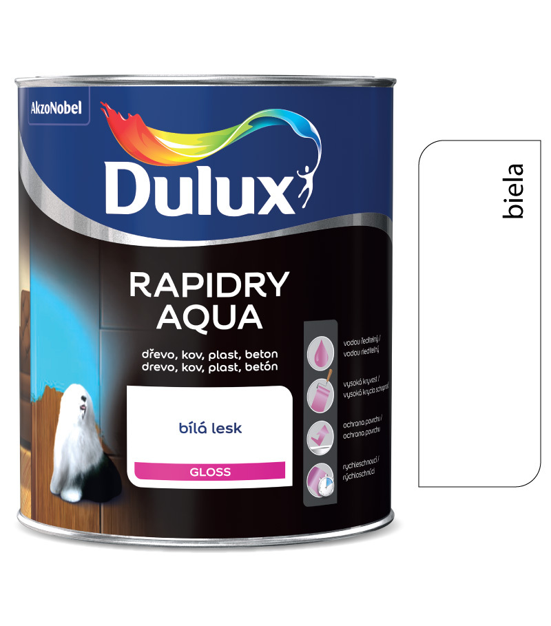 Dulux Rapidry Aqua biela 2