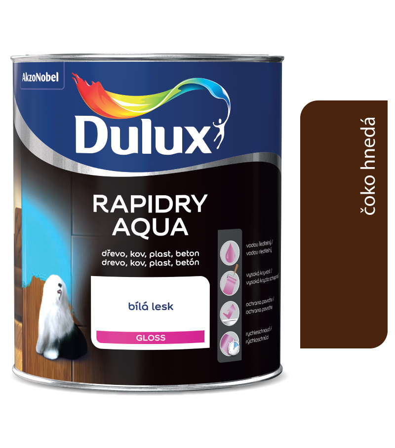 Dulux Rapidry Aqua hnedá 0