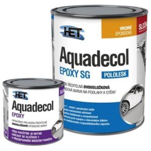 Het Aquadecol Epoxy SG báza zložka 1 A - Vodou riediteľná pololesklá dvojzložková epoxidová farba na steny a podlahy 3