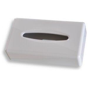 Zásobník na papierové vreckovky biely 140mm x 255mm x 60mm