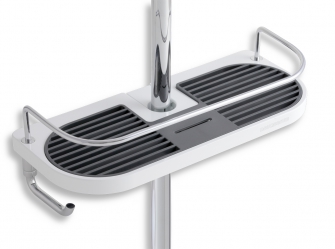 Polička na posuvný držiak sprchy univerzálna