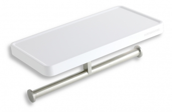 Polička s držiakom na toaletný papier 245mm x 130mm