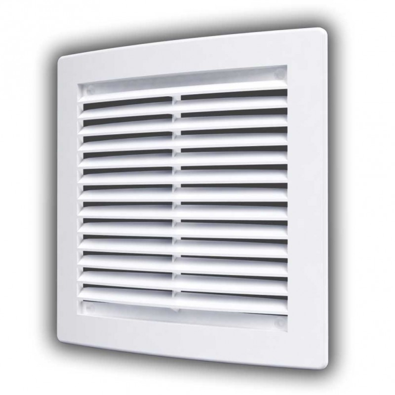 Mriežka ventilačná zaoblená 15x15 biela