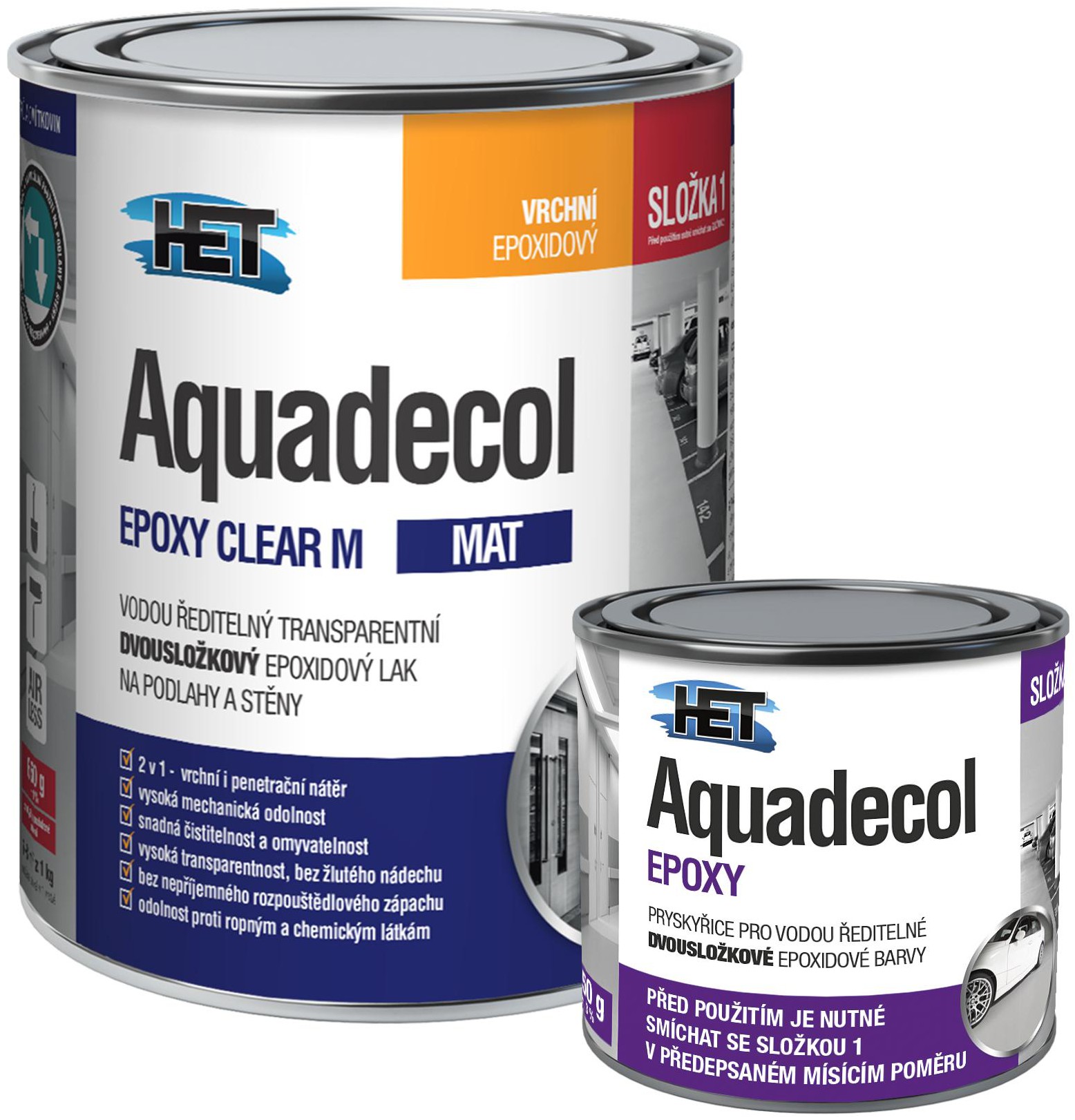 Aquadecol Epoxy M CLEAR ZLOŽKA 1 0