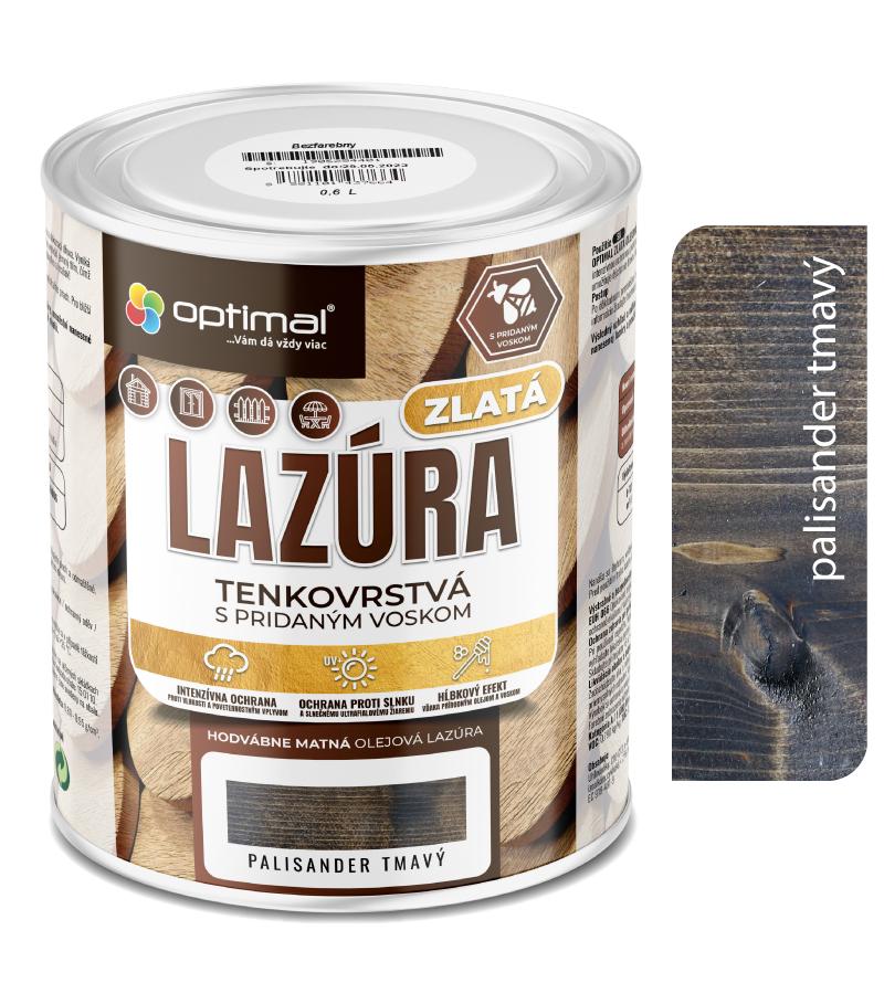 Optimal Zlatá lazúra Palisander 0