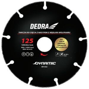 Kotúč na pílenie dreva zo zrnami zo spekaného karbidu 125mm