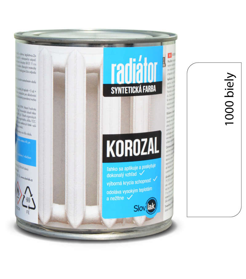 Korozal radiátor biely 1000 0 Korozal radiátor biely 1000 0
