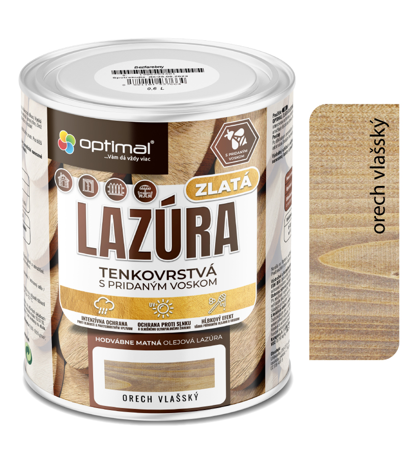 Optimal Zlatá lazúra Orech 0 Optimal Zlatá lazúra Orech 0