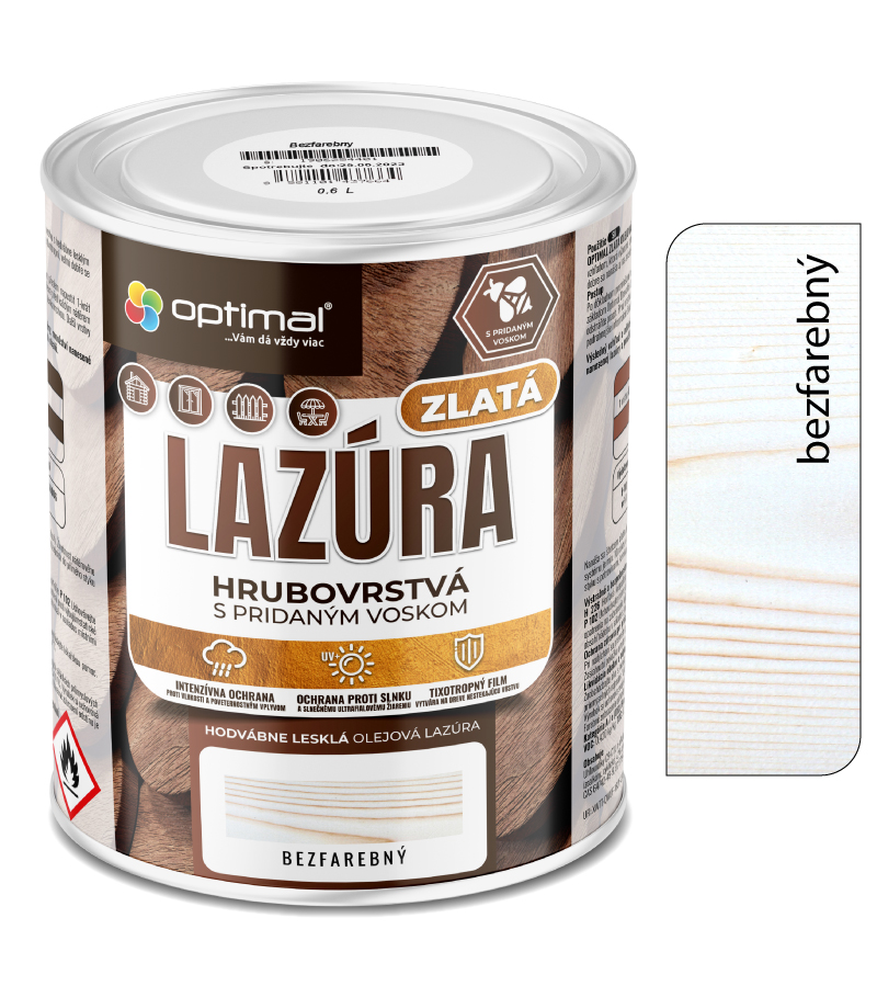 Optimal Zlatá lazúra Bezfarebná 2