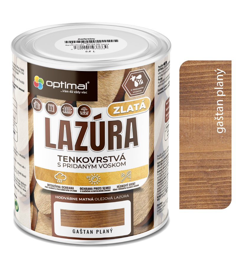 Optimal Zlatá lazúra Gaštan 0