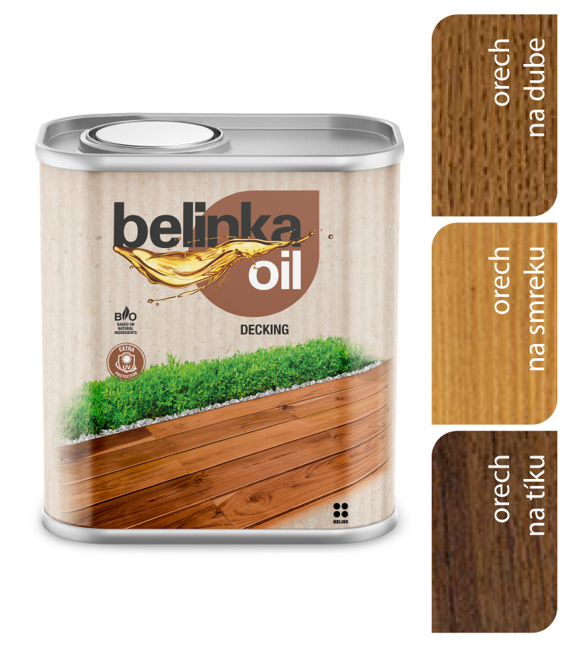Belinka Oil Decking 202 Orech - Olej na terasy a záhradný nábytok 0