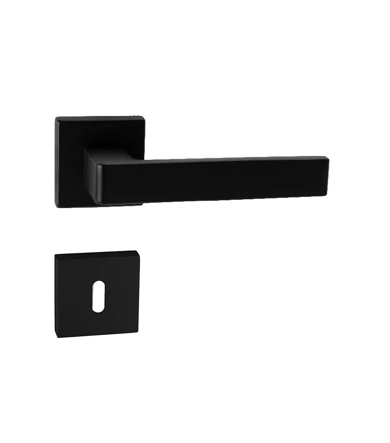 Kľučka Asti HR KL/KL na rozetách čierna