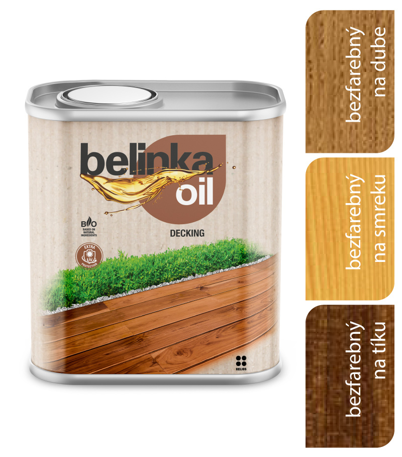 Belinka Oil Decking 201 bezfarebný - Olej na terasy a záhradný nábytok 2