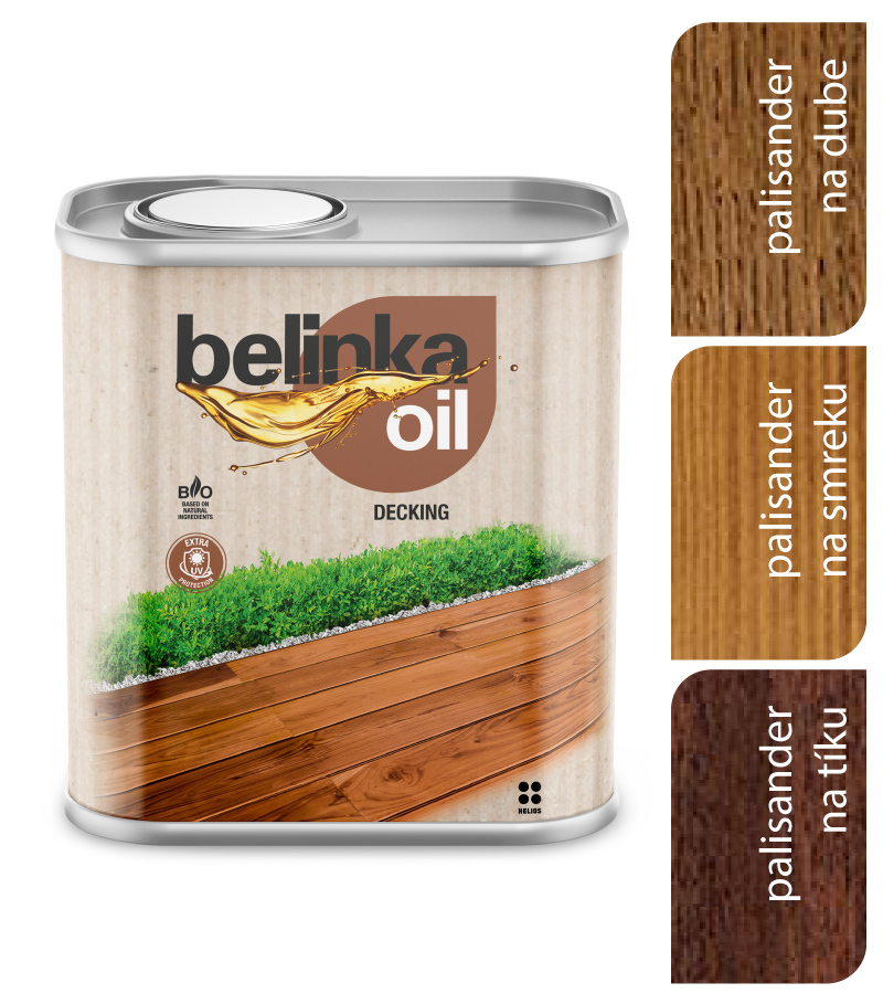 Belinka Oil Decking 204 palisander - Olej na terasy a záhradný nábytok 2