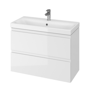 Skrinka Moduo s umývadlom slim 80x57x38cm biela s 2 zásuvkami S801-225-DSM set979 Skrinka Moduo s umývadlom slim 80x57x38cm biela s 2 zásuvkami S801-225-DSM set979