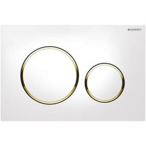 GEBERIT Ovládacie tlačítko Sigma 20 biela/zlatá