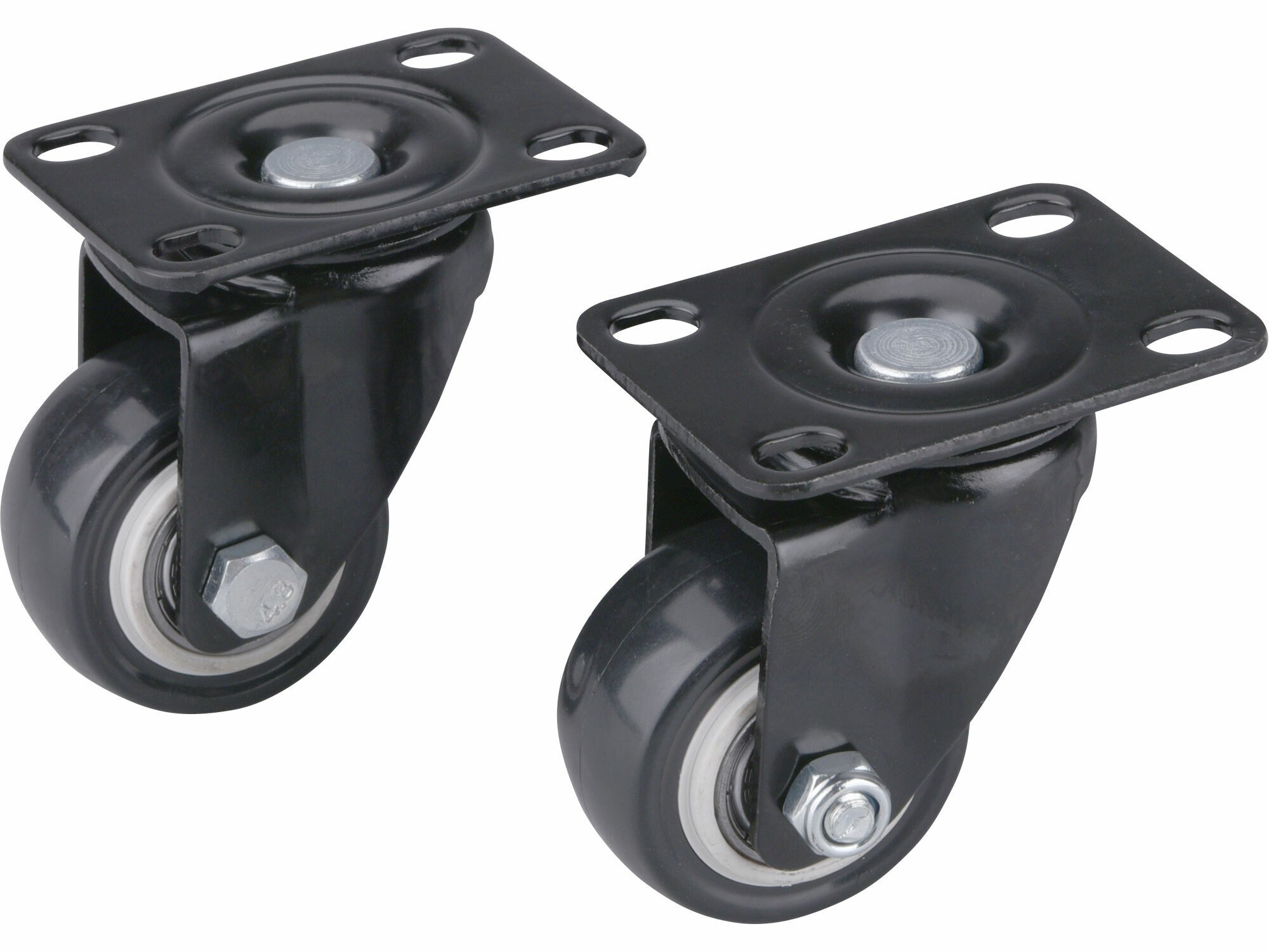 Extol Koliečka otočné s PVC obručou sada 2ks priemer 40mm