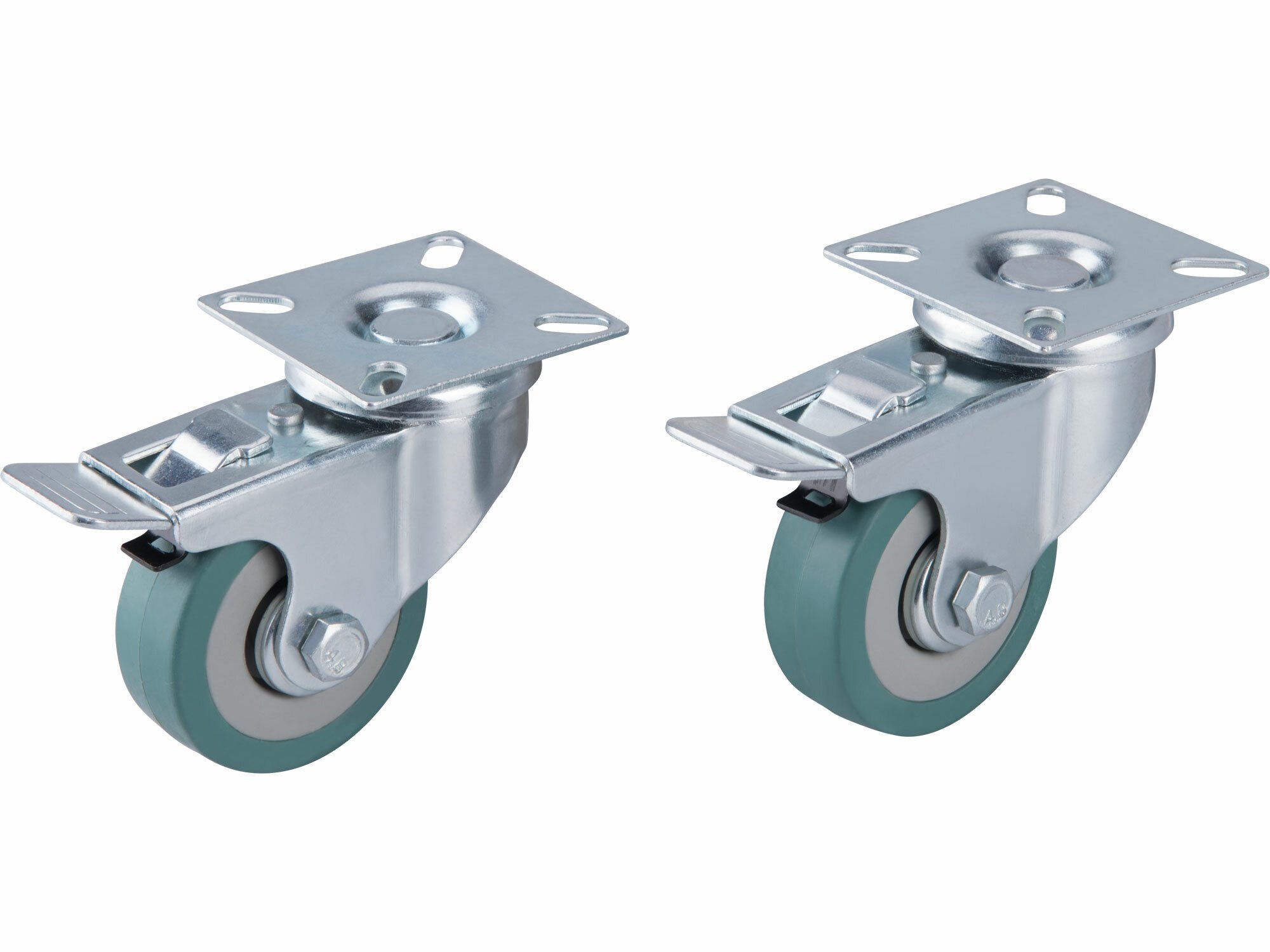 Extol Koliesko nábytkové otočné 50mm s brzdou 2ks šedé