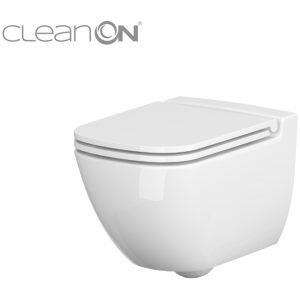 CERSANIT-Závesné WC Caspia NEW CLEAN + WC sedátko Caspia SLIM