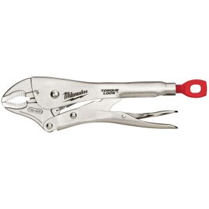 Milwaukee Upínacie kliešte Torque so zakrivenými čeľusťami 250mm