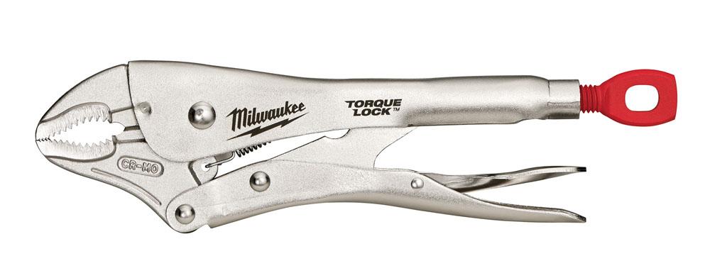 Milwaukee Upínacie kliešte Torque so zakrivenými čeľusťami 250mm