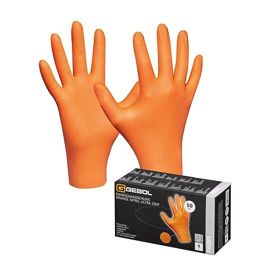 Rukavice Gebol Orange Nitril Ultra Grip XXl 50ks/bal Rukavice Gebol Orange Nitril Ultra Grip XXl 50ks/bal