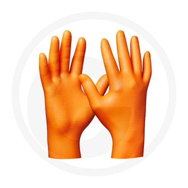 Gebol Orange Nitril Ultra Grip Jednorázové rukavice 50ks L