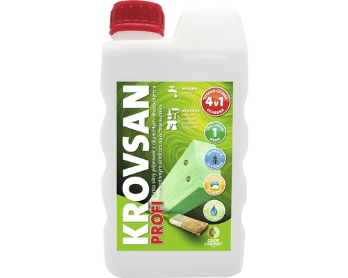 Krovsan Profi+ bezfarebný - na ochranu dreva 1l