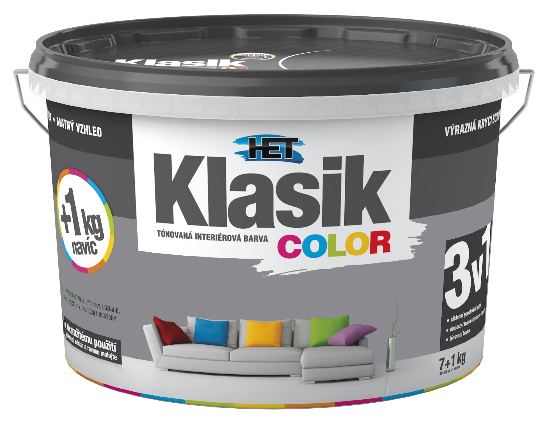 Het Klasik Color 0167 sivý betónový 7kg+1kg - dopredaj