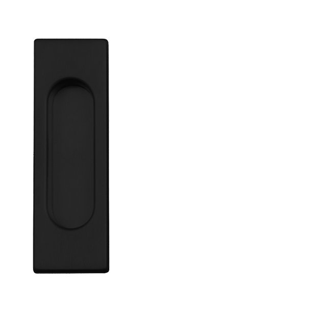 Mušla hranatá 3663AC bez otvoru čierna