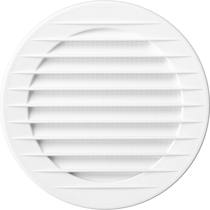 Mriežka okrúhla so spojkou d100 biela