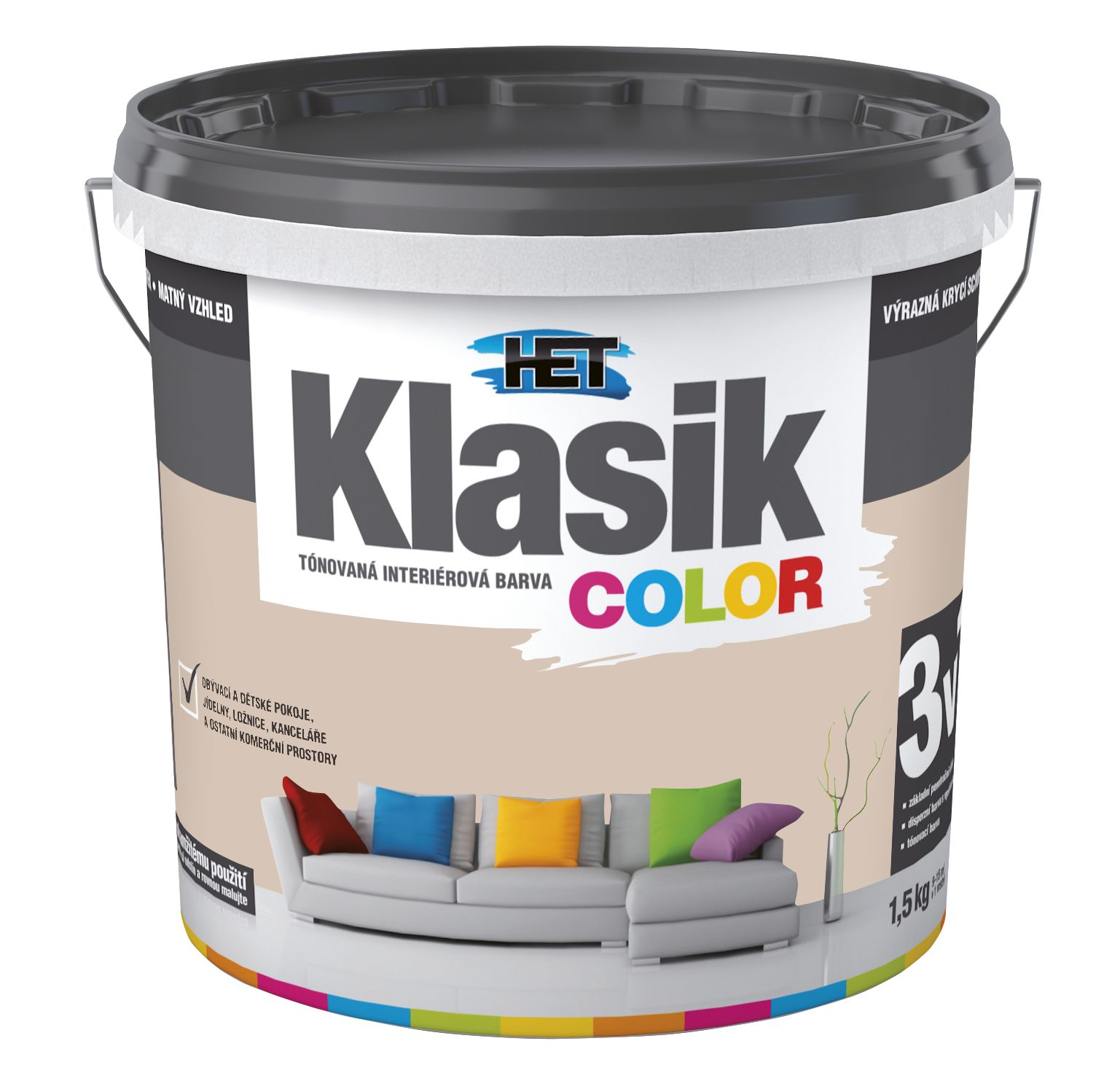 Het Klasik Color 0238 béžový muškátový 1