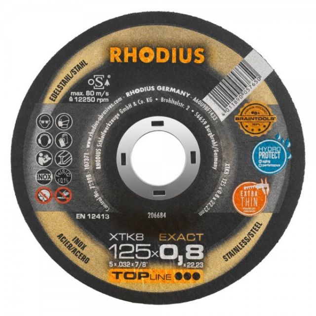 RHODIUS Rezný kotúč XTK6 EXACT 125x0