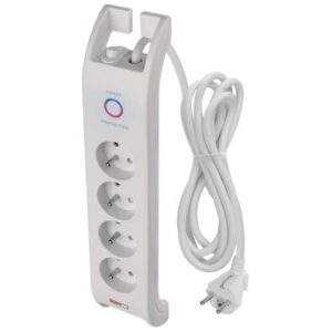 Prepäťová ochrana 900J 4 zásuvky 2m biela