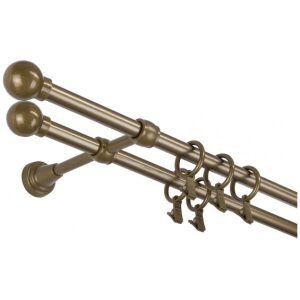 Garniža komplet 160cm 25mm II žabky zlatá antik
