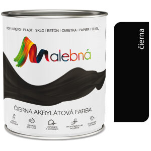 Malebná 0199 čierna - Vrchná akrylátová pololesklá farba 0