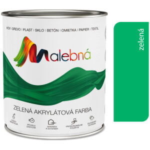 Malebná 0520 zelená - Vrchná akrylátová pololesklá farba 0