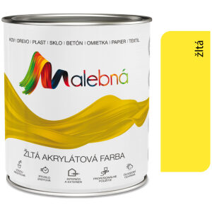 Malebná 0612 žltá - Vrchná akrylátová pololesklá farba 0