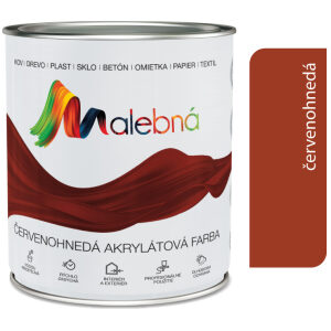 Malebná 0830 červenohnedá - Vrchná akrylátová pololesklá farba 0