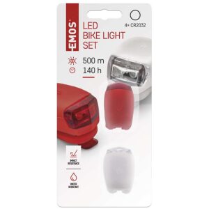 Svietidlo na bicykel LED predné + zadné P3921 na 2× CR2032 10lm