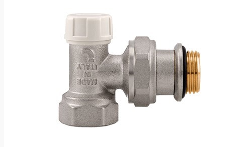 Ventil radiátorový škrtiaci rohový 1/2` Cr s O-krúžkom