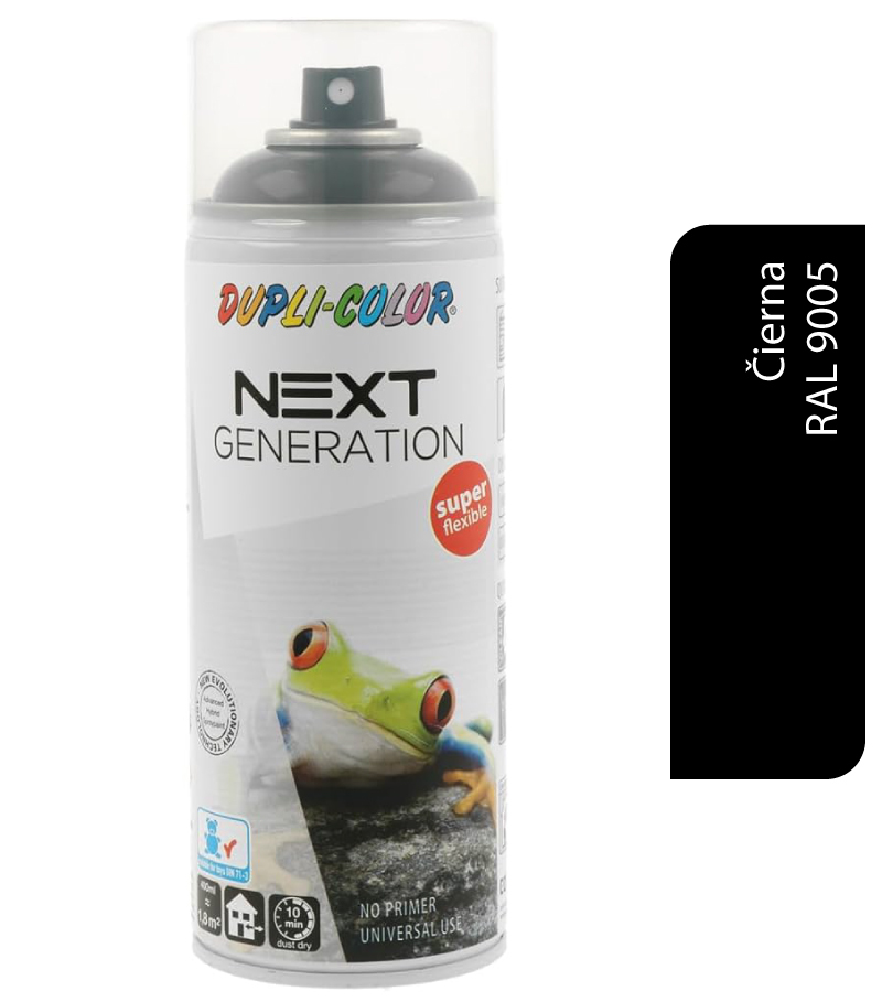 Dupli-Color Next RAL9005 čierna matná 400ml