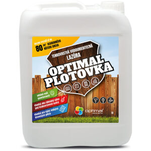 Optimal Plotovka - tmavohnedá tenkovrstvá vodouriediteľná lazúra 5l