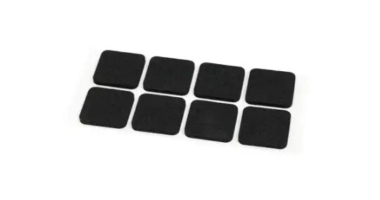 Podložka gumená 25x25mm čierna