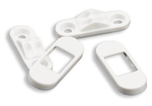 Úchyt na retiazku biely 2ks/bal