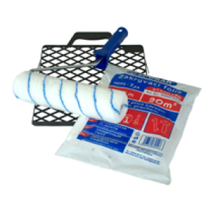 Súprava maliarska komplet - maliarsky valec s držiakom Polyamid 25cm + plachta 4x5m + mriežka