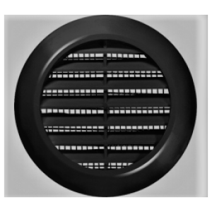 Mriežka vetracia KO 125 čierna