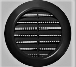 Mriežka vetracia KO 150 čierna