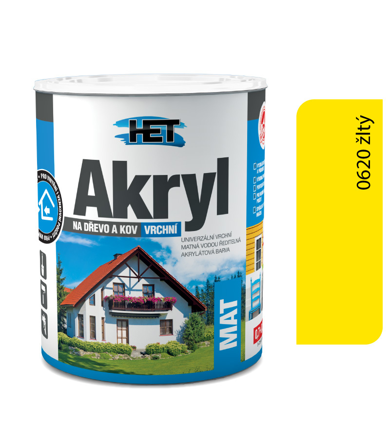 Het Akryl mat 0620 žltá 0
